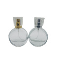 Luxury Round Empty Glass Perfume Bottle 25Ml With Atomizer